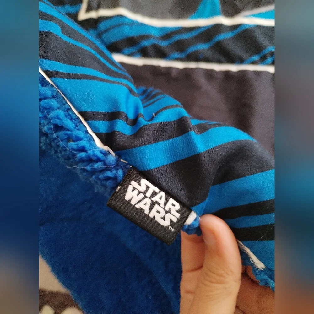 Star Wars Themed Bedding sheet /  throw - Blue and Black